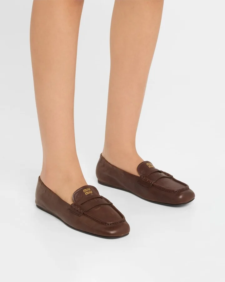 Aviator Leather Penny Loafers - Image 5