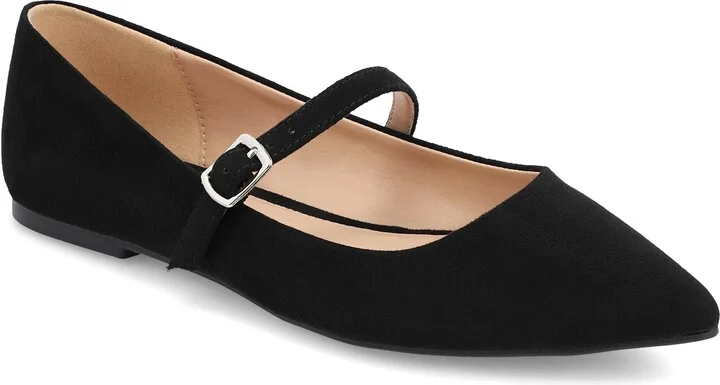 Aviba Mary Jane Pointed Toe Flat