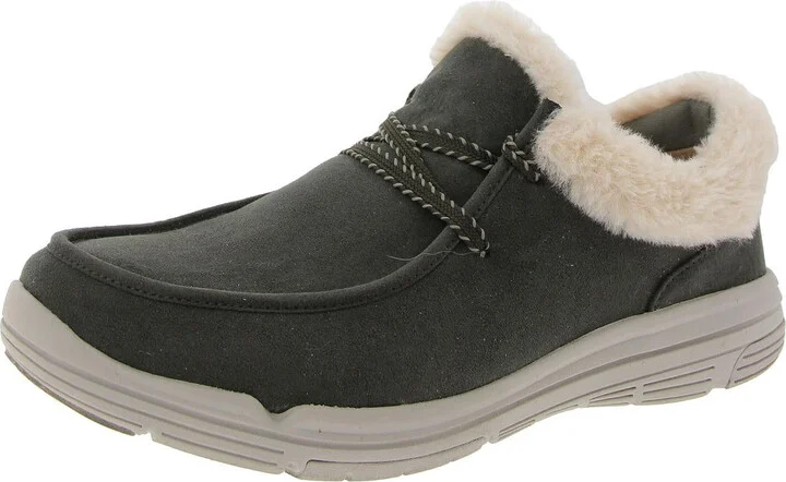 Avid Womens Faux Fur Lined Faux Fur Casual And Fashion Sneakers