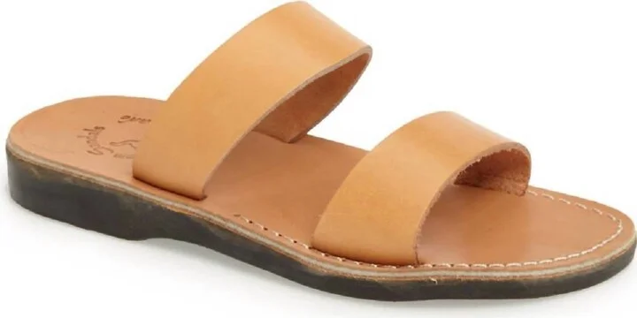 Aviv Rubber Slide In Tan