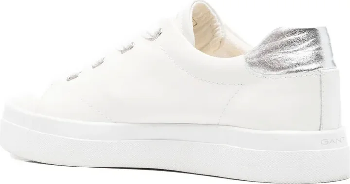 Avona metallic-detail leather sneakers - Image 3