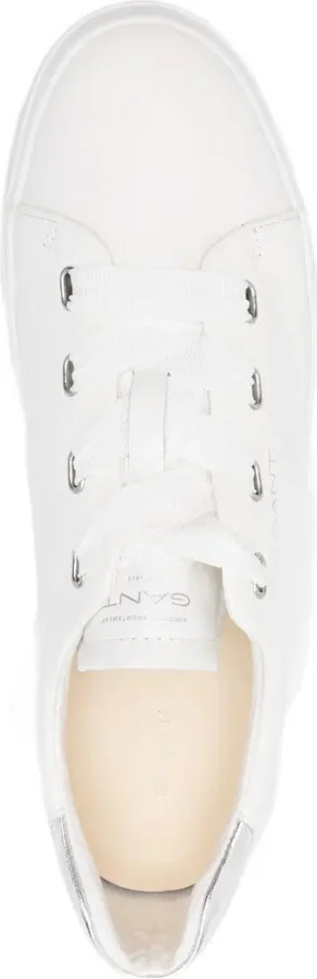 Avona metallic-detail leather sneakers - Image 4