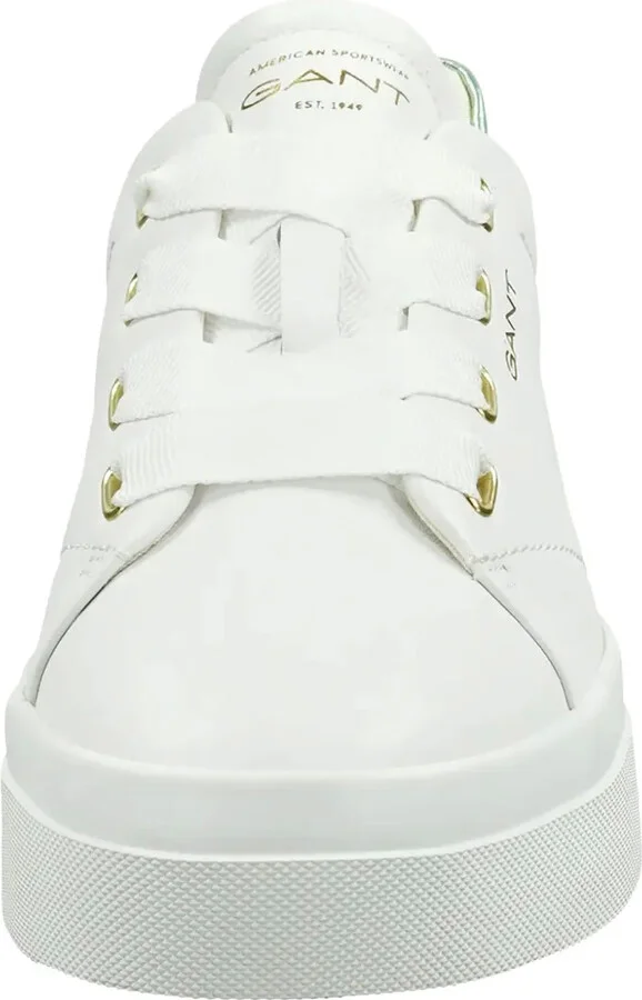 Avona metallic-heel leather sneakers - Image 3