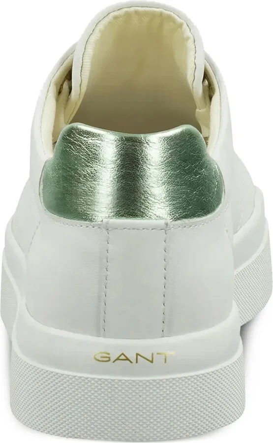 Avona metallic-heel leather sneakers - Image 4