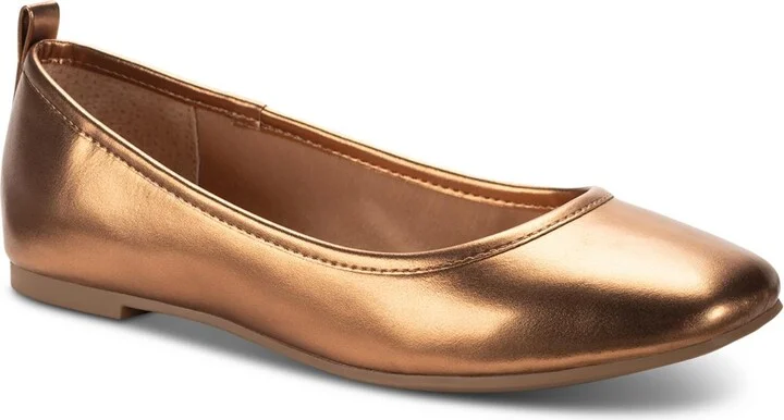 Avvery Womens Solid Woven Ballet Flats