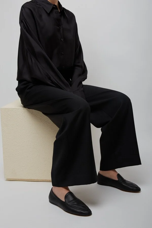 Awar flat black loafers - Image 2