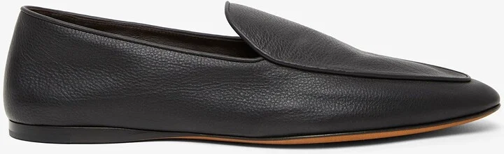 Awar flat black loafers