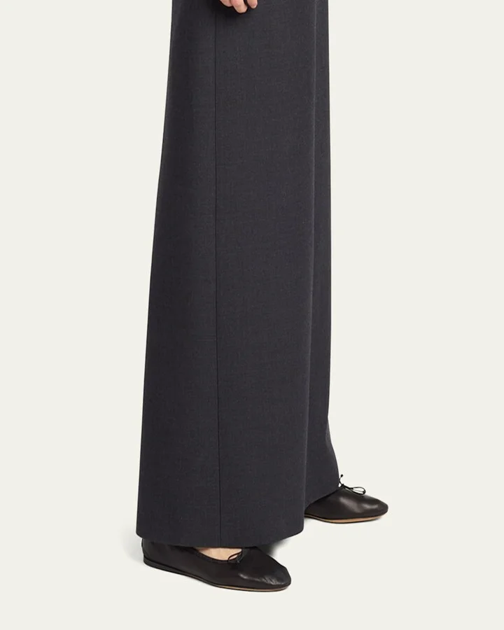 Awar Leather Bow Ballerina Flats - Image 3