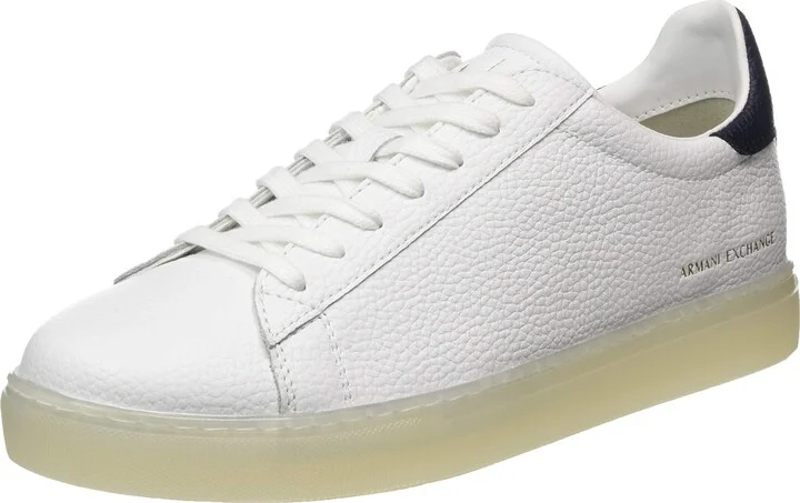 AX Armani Exchange mens Low Rise Leather Sneaker