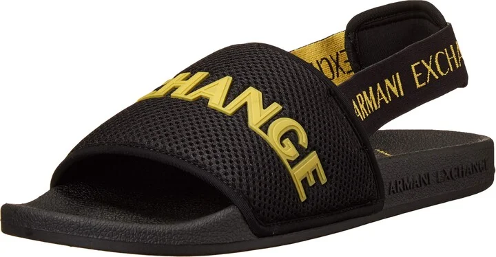 AX Armani Exchange mens Slingback Slide Sandal