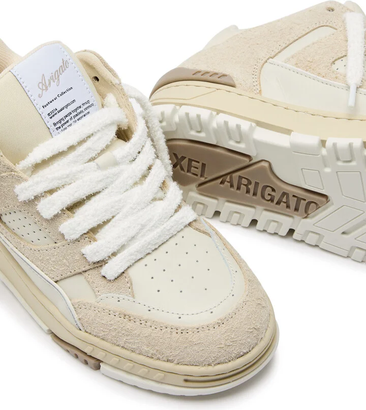 Axel Arigato Area Lo Fluffy Panelled Leather Sneakers - Image 4