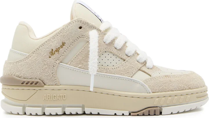 Axel Arigato Area Lo Fluffy Panelled Leather Sneakers