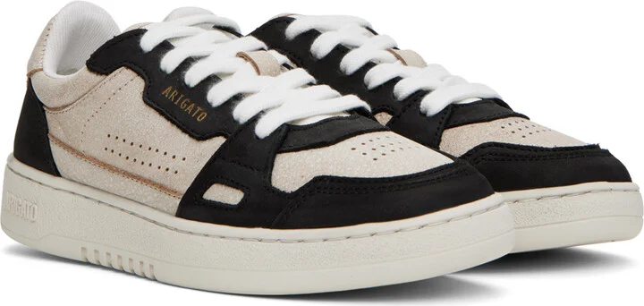 Axel Arigato Beige & Black Dice Lo Sneakers - Image 4