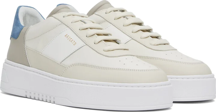 Axel Arigato Beige & Blue Orbit Vintage Sneakers - Image 4