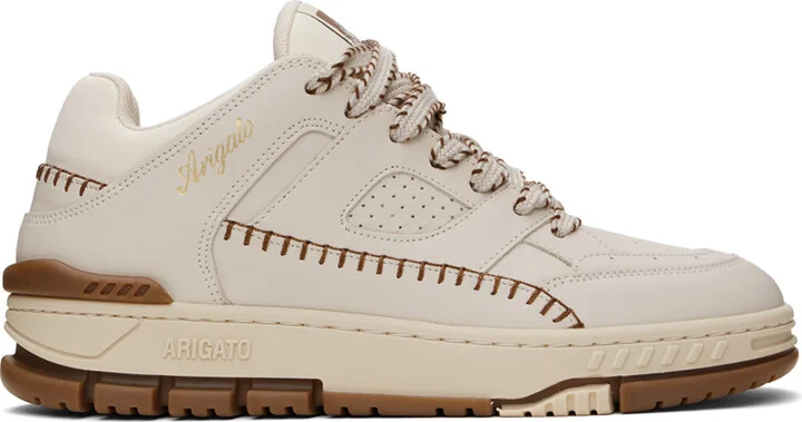 Axel Arigato Beige & Brown Area Lo Stitch Sneakers