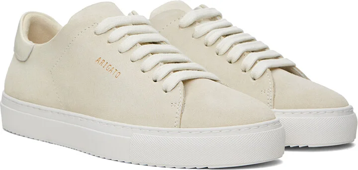 Axel Arigato Beige Clean 90 Suede Sneakers - Image 4