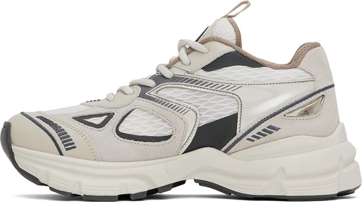 Axel Arigato Beige & Gray Marathon Runner Sneakers - Image 3