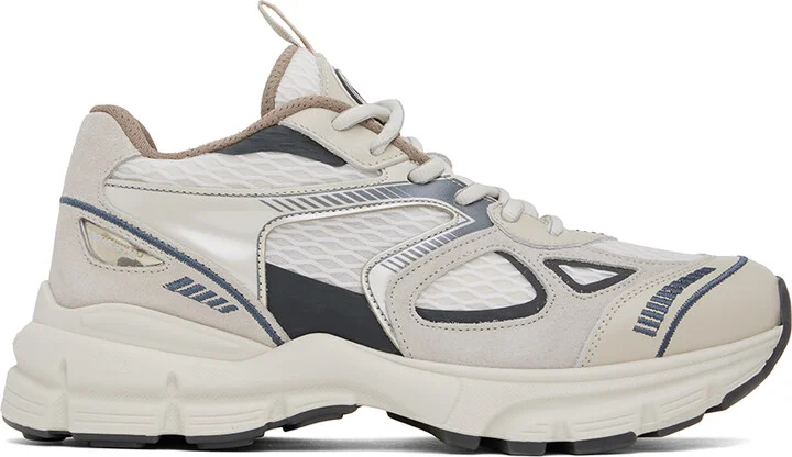 Axel Arigato Beige & Gray Marathon Runner Sneakers