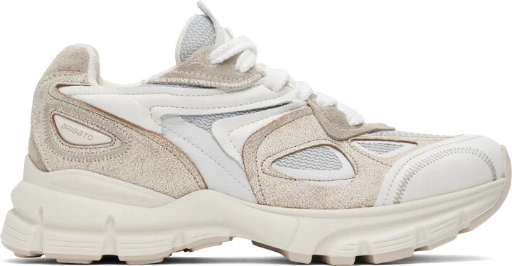 Axel Arigato Beige & Gray Marathon Runner Sneakers