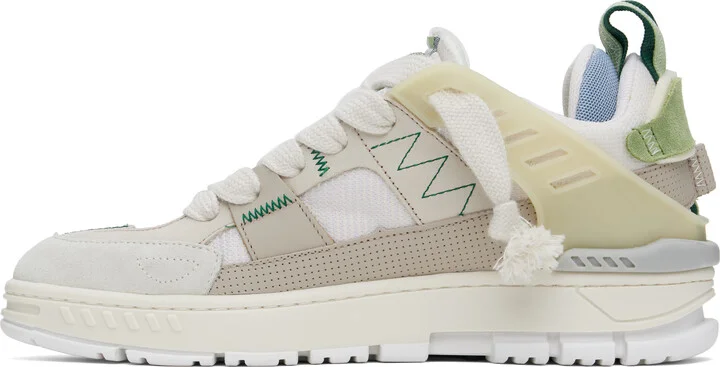 Axel Arigato Beige & Green Area Patchwork Sneakers - Image 3