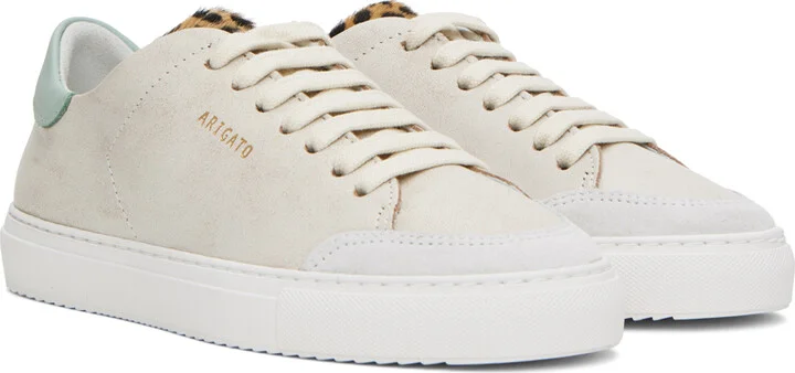 Axel Arigato Beige & Green Clean 90 Triple Sneakers - Image 4