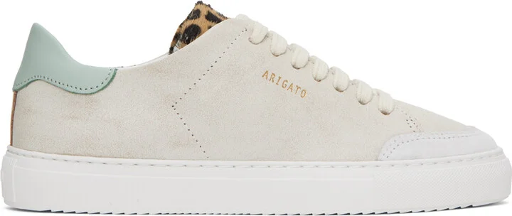 Axel Arigato Beige & Green Clean 90 Triple Sneakers