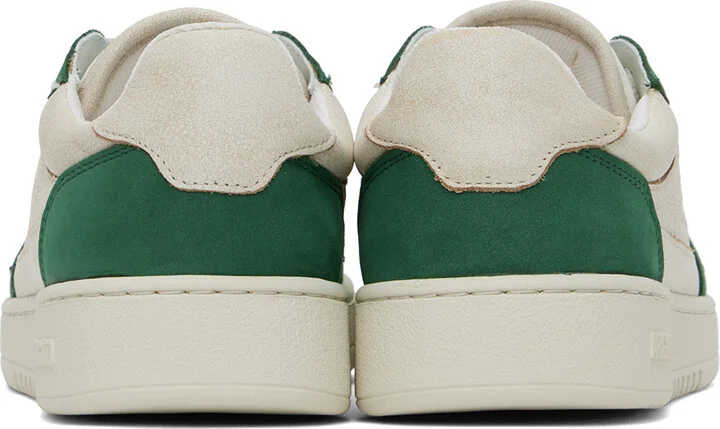 Axel Arigato Beige & Green Dice Lo Sneakers - Image 2