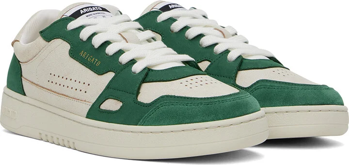 Axel Arigato Beige & Green Dice Lo Sneakers - Image 4
