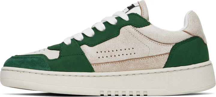Axel Arigato Beige & Green Dice Lo Sneakers - Image 3