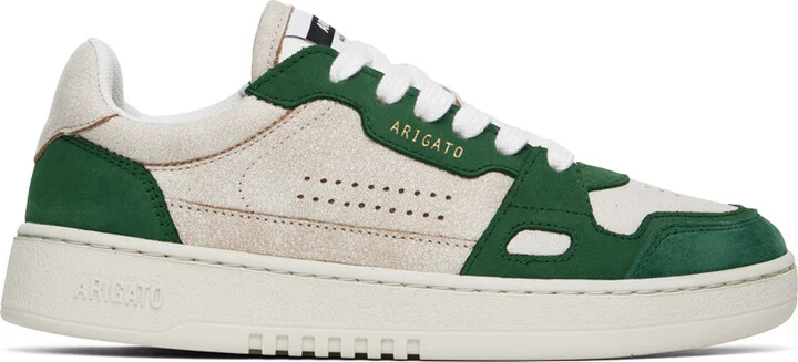 Axel Arigato Beige & Green Dice Lo Sneakers