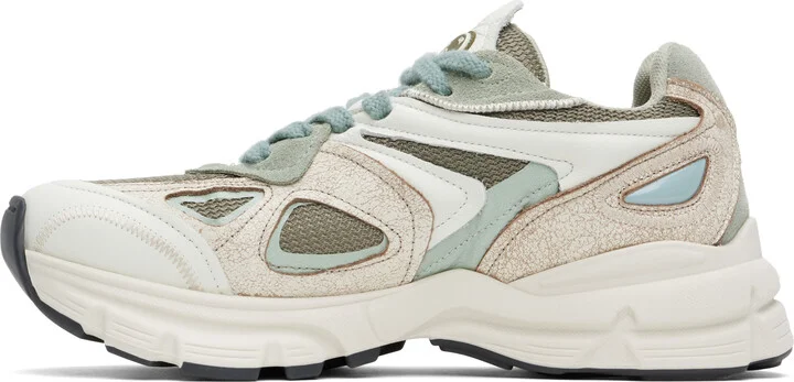 Axel Arigato Beige & Green Marathon Runner Sneakers - Image 3