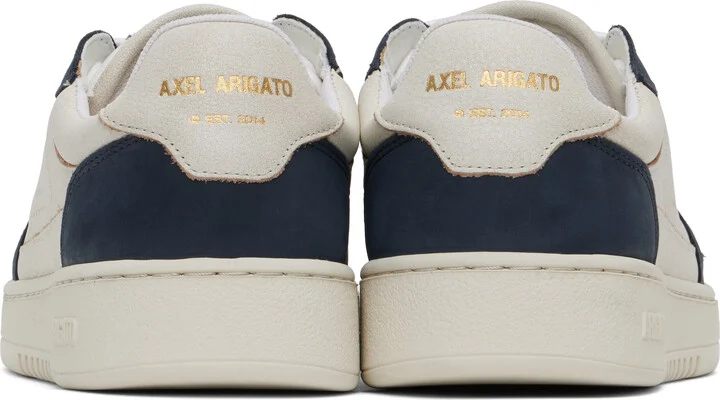Axel Arigato Beige & Navy Dice Lo Sneakers - Image 2
