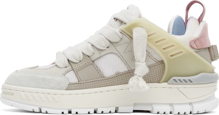 Axel Arigato Beige & Pink Area Patchwork Sneakers - Image 3