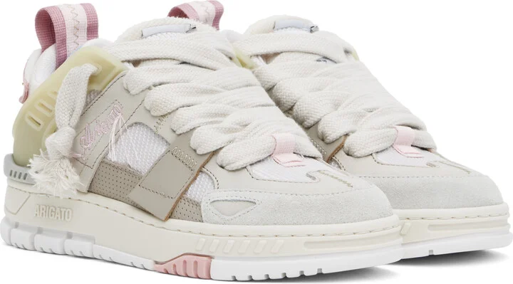 Axel Arigato Beige & Pink Area Patchwork Sneakers - Image 4