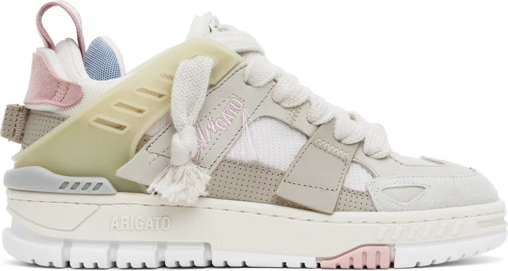 Axel Arigato Beige & Pink Area Patchwork Sneakers