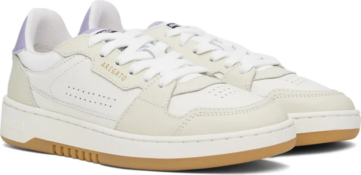 Axel Arigato Beige & Purple Dice Lo Sneakers - Image 4