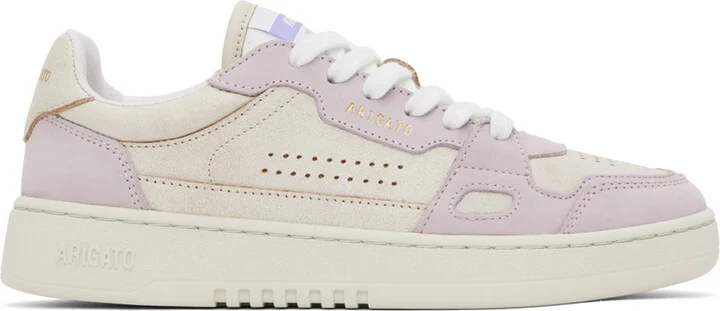 Axel Arigato Beige & Purple Dice Lo Sneakers