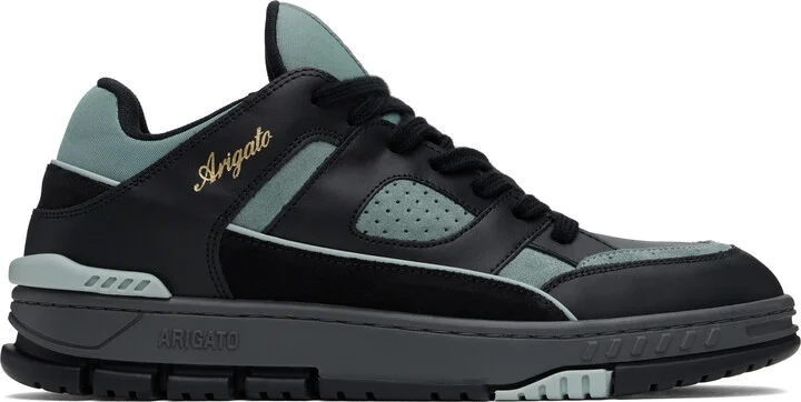 Axel Arigato Black & Green Area Lo Sneakers