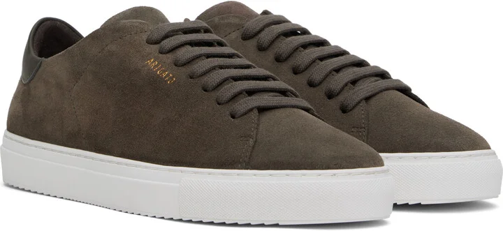 Axel Arigato Brown Clean 90 Suede Sneakers - Image 4
