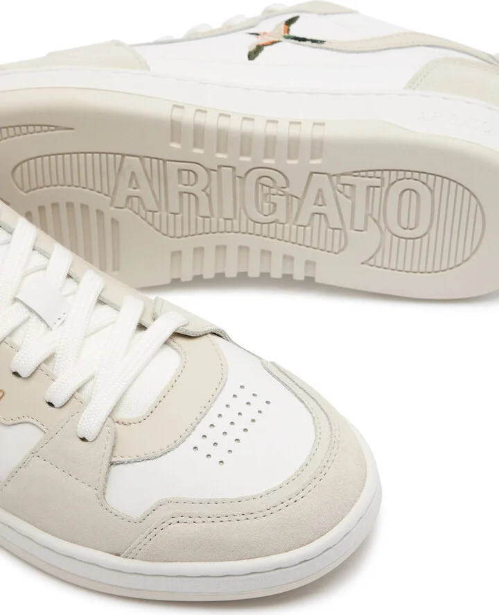 Axel Arigato Dice Lo Embroidered Leather Sneakers - Image 3