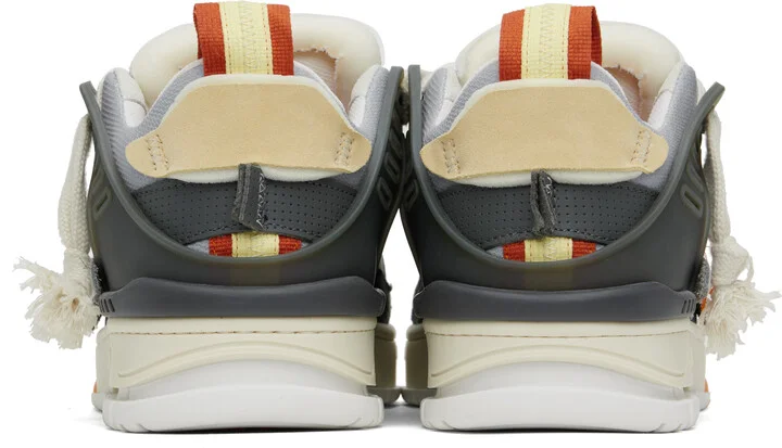 Axel Arigato Gray & Blue Area Patchwork Sneakers - Image 2
