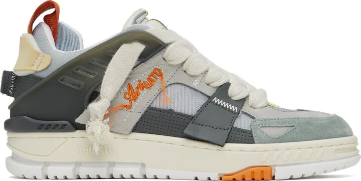 Axel Arigato Gray & Blue Area Patchwork Sneakers