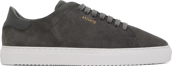 Axel Arigato Gray Clean 90 Suede Sneakers