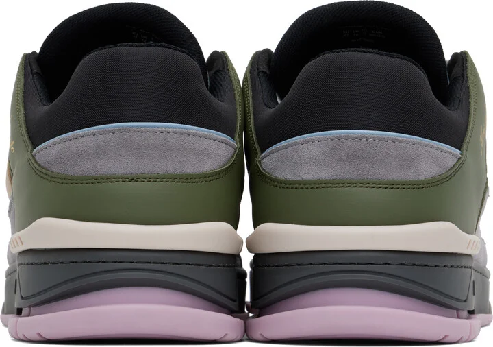 Axel Arigato Gray & Green Area Lo Sneakers - Image 2