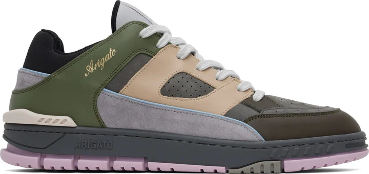 Axel Arigato Gray & Green Area Lo Sneakers