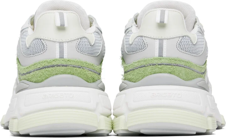 Axel Arigato Gray & Green Sphere Runner Sneakers - Image 2