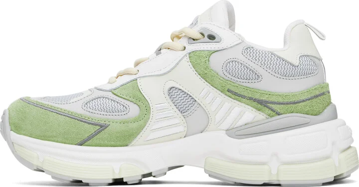 Axel Arigato Gray & Green Sphere Runner Sneakers - Image 3