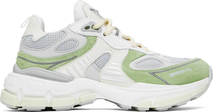 Axel Arigato Gray & Green Sphere Runner Sneakers