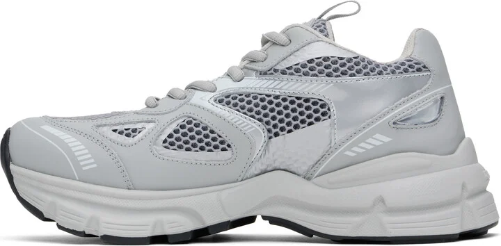 Axel Arigato Gray & Silver Marathon Runner Sneakers - Image 3