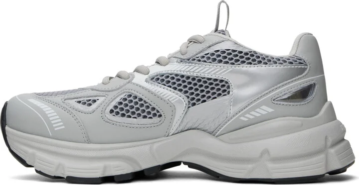 Axel Arigato Gray & Silver Marathon Sneakers - Image 3